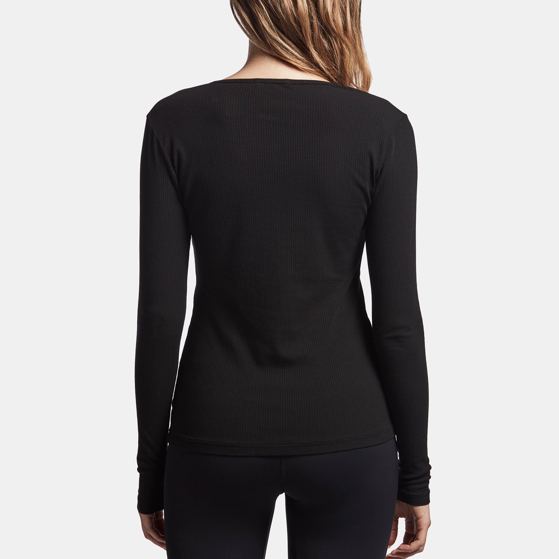 Ribbed Cardigan Top - Black sold by James Perse product image thumbnail 4