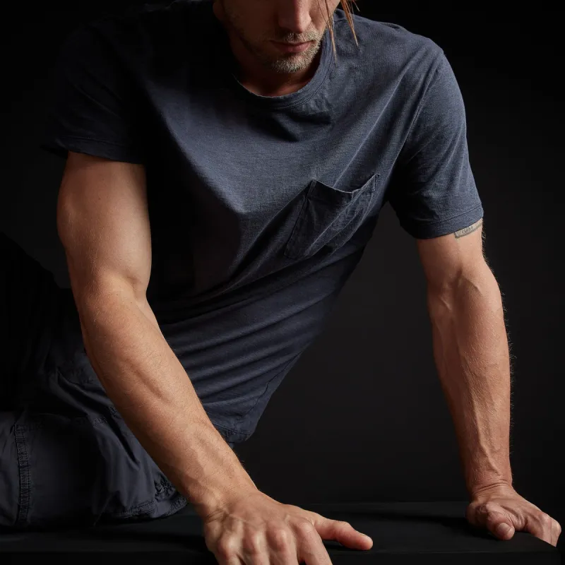 Recycled Lotus Jersey Pocket Tee - Titan sold by James Perse