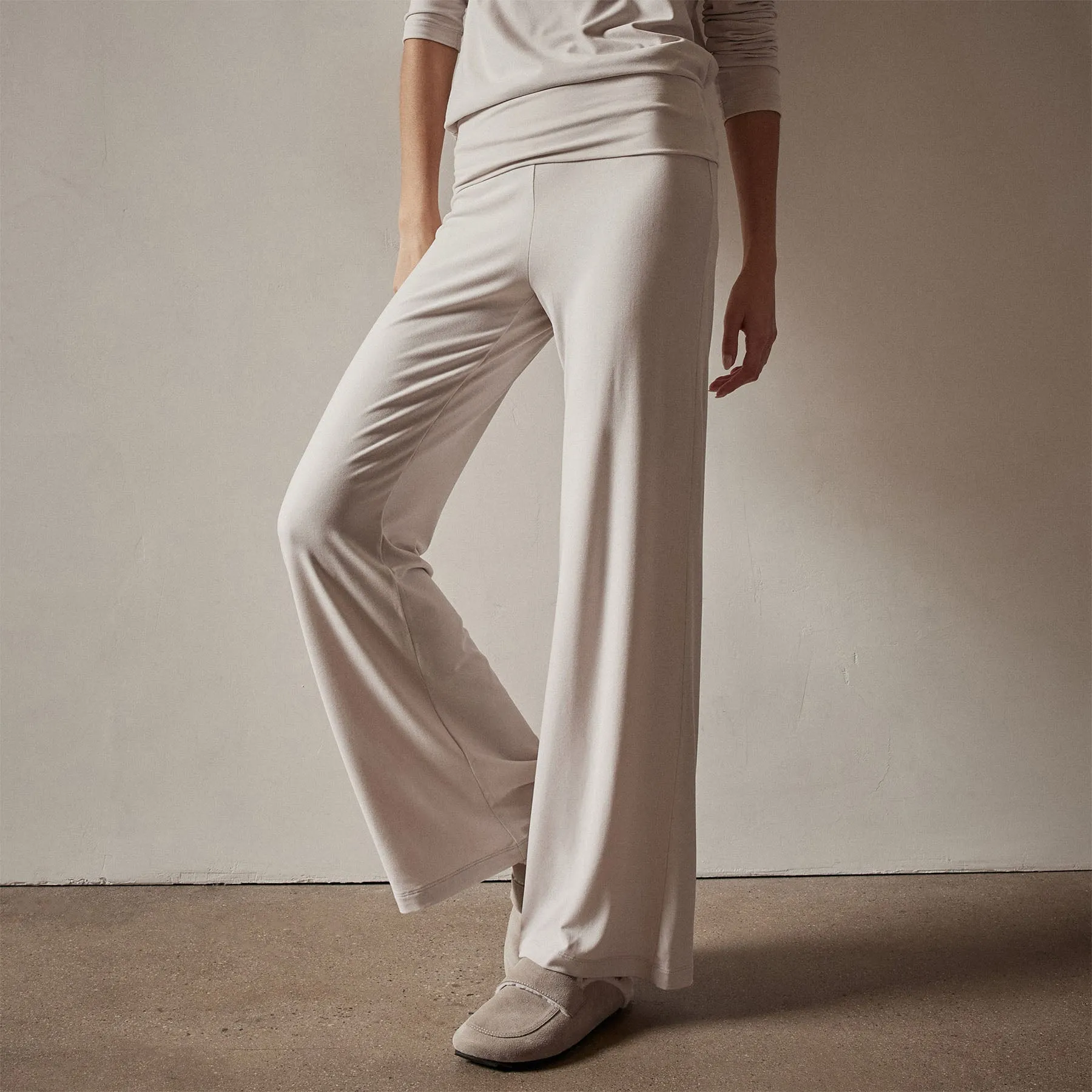 Wide Leg Lounge Pant - Stone sold by James Perse product image thumbnail 2
