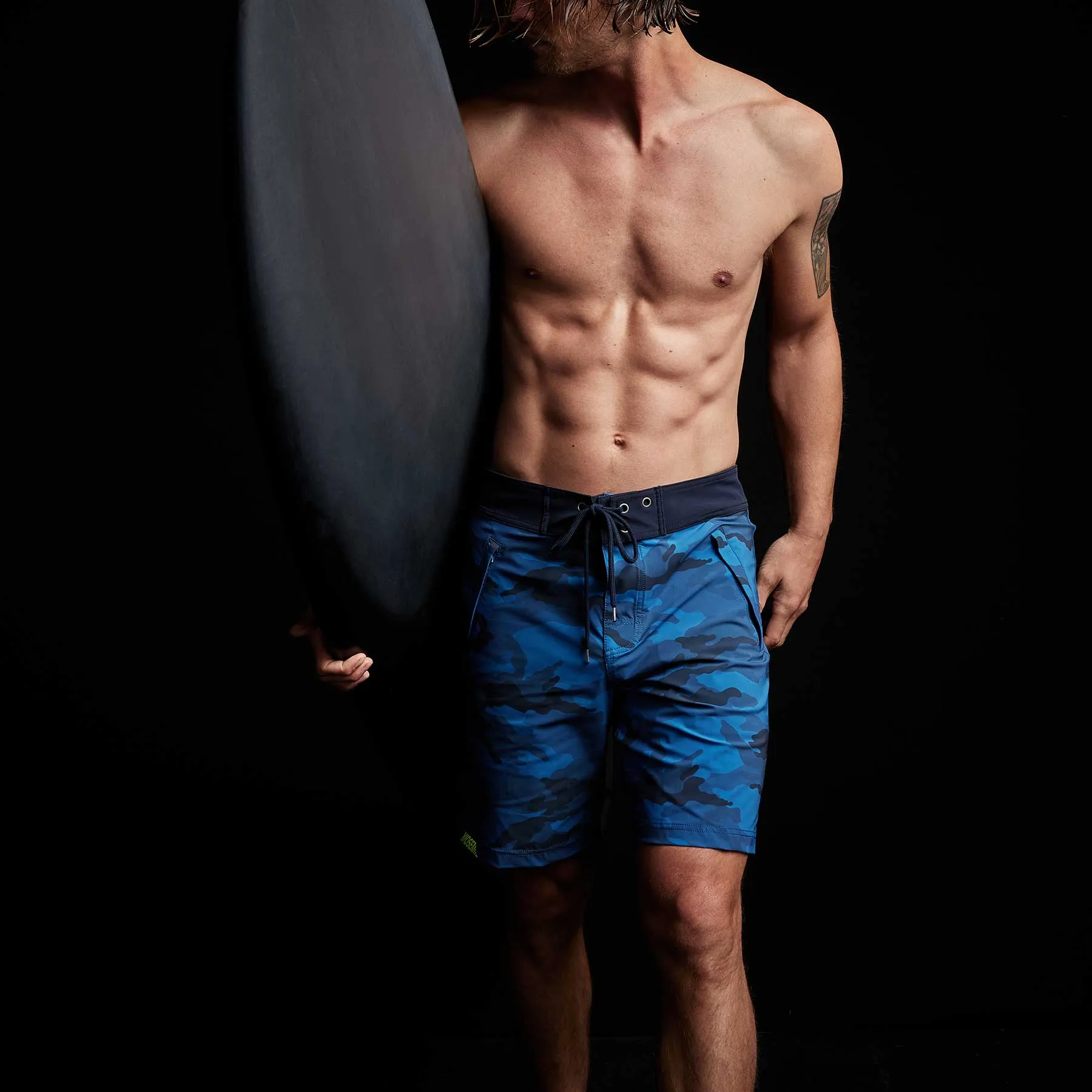 Camo Zip Pocket Boardshort - Pacific Camo/Deep sold by James Perse