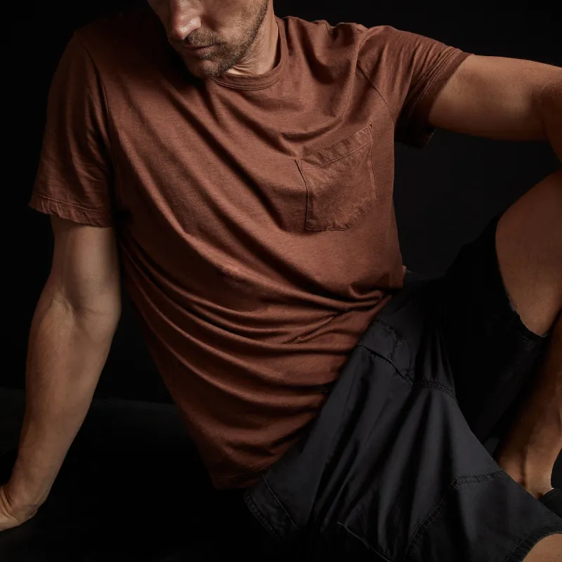 Recycled Lotus Jersey Pocket Tee - Malt made by James Perse