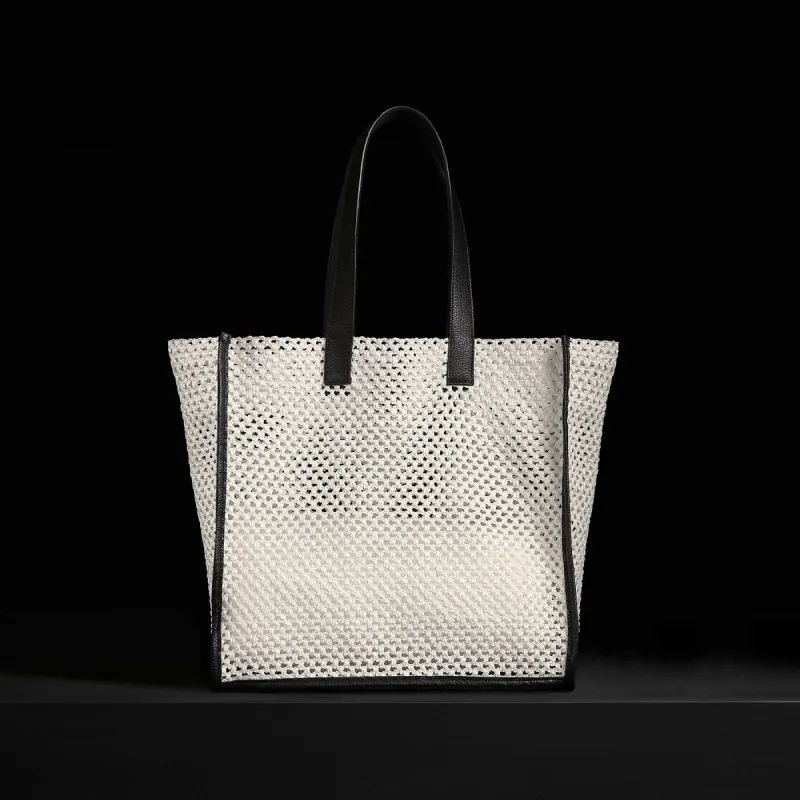 Raffia Tote - White Sand sold by James Perse