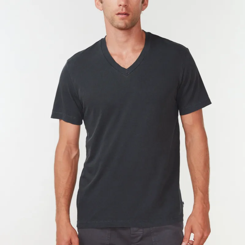 Short Sleeve V Neck - Magma Pigment sold by James Perse