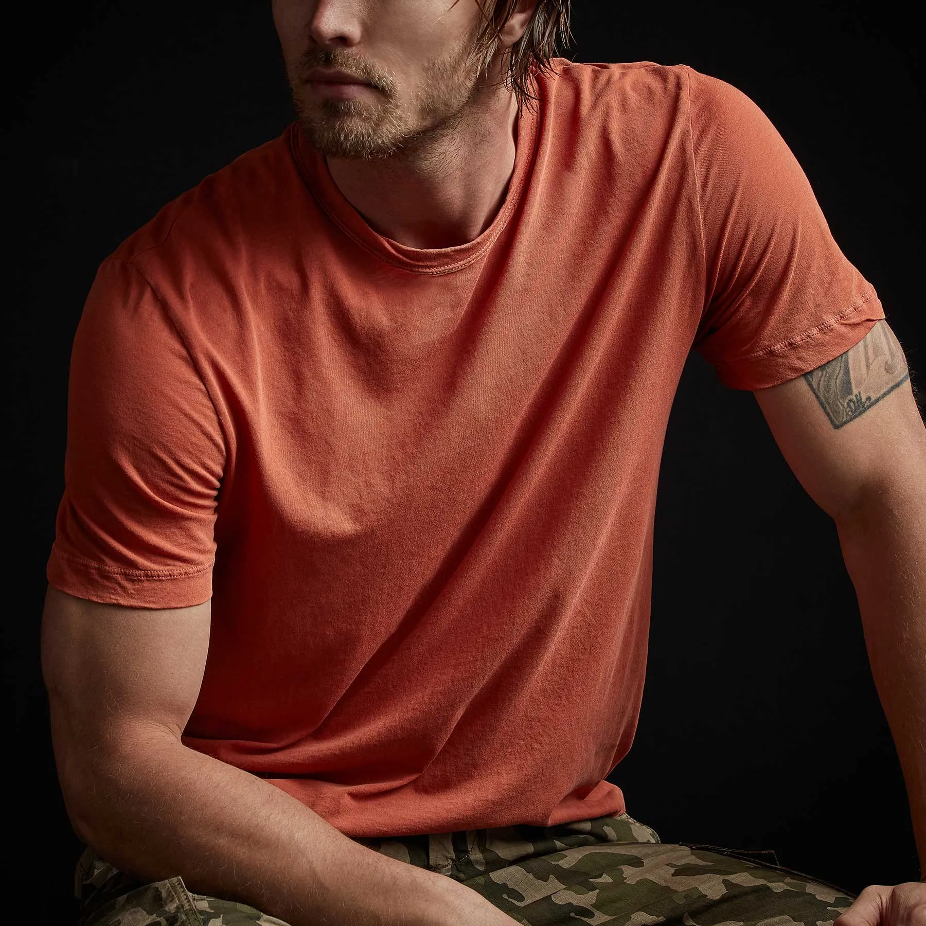 Clear Jersey Crew - Bonfire Pigment sold by James Perse product image thumbnail 3