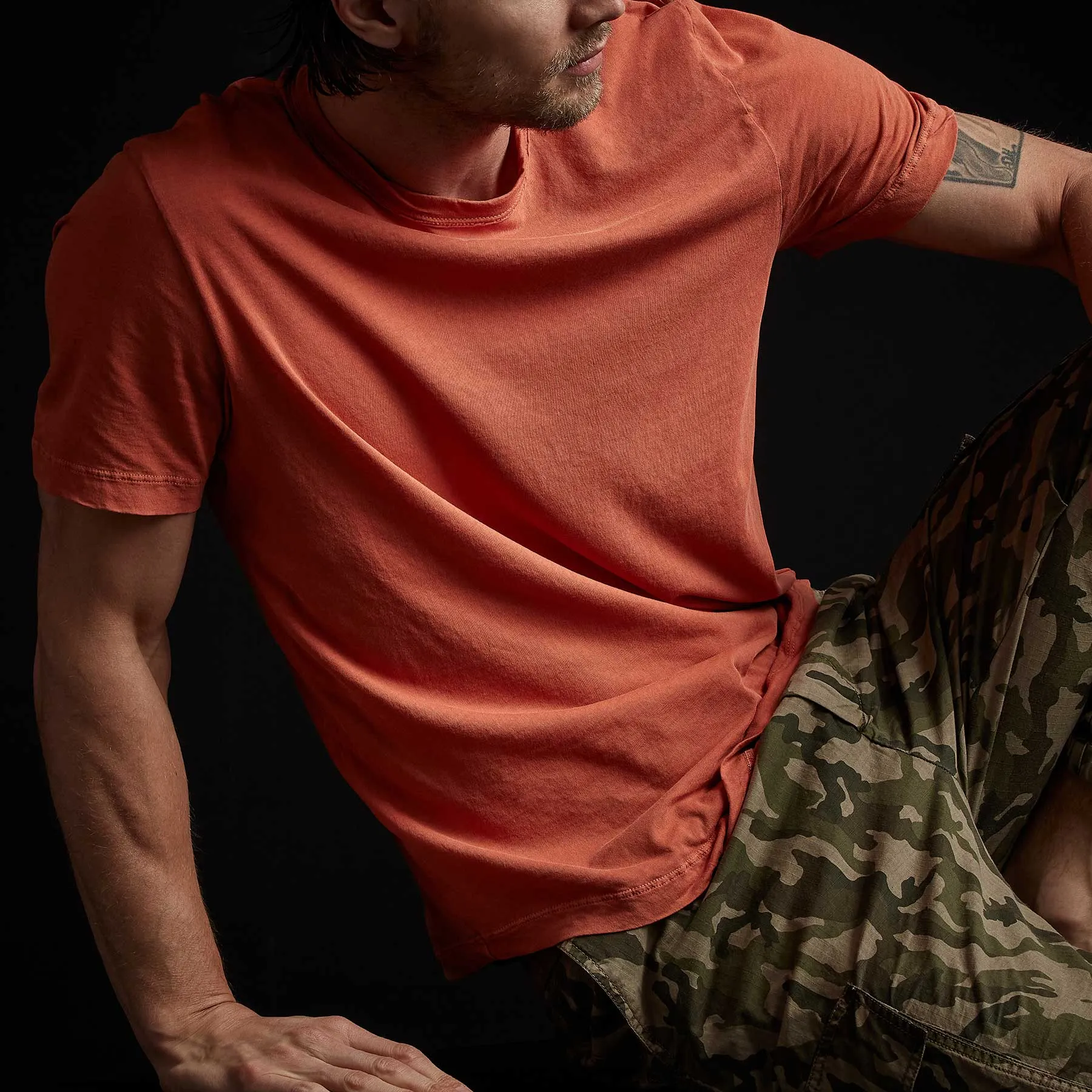 Clear Jersey Crew - Bonfire Pigment sold by James Perse product image thumbnail 2