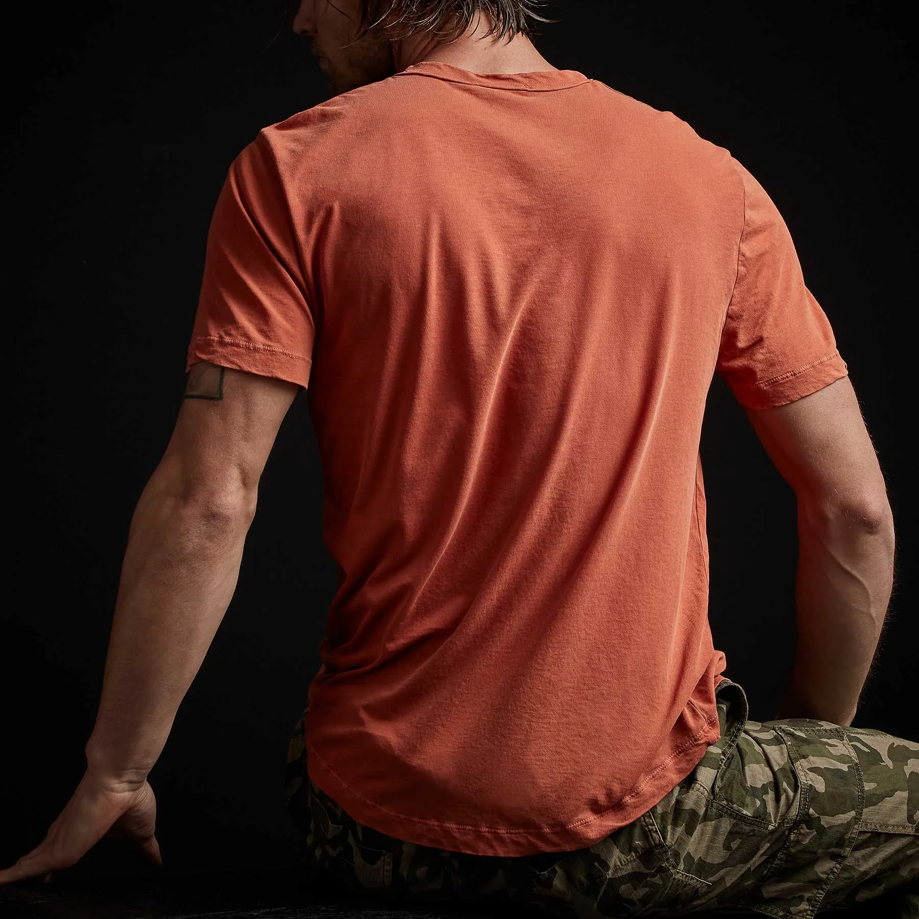 Clear Jersey Crew - Bonfire Pigment sold by James Perse product image thumbnail 4