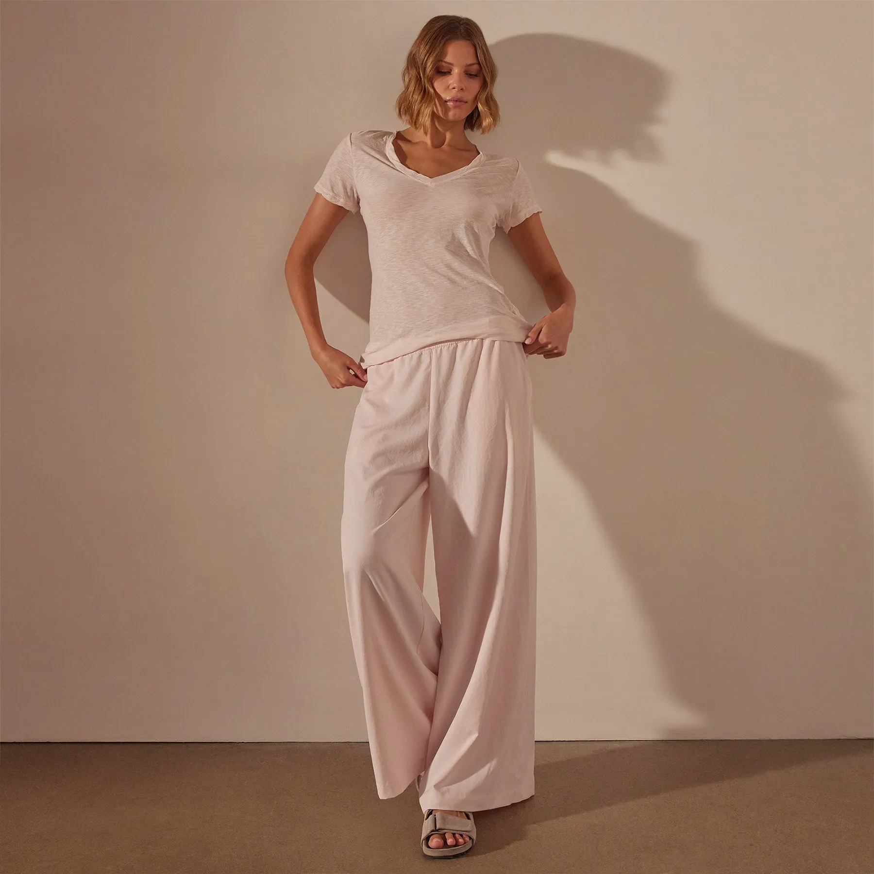 Sheer Slub Casual V Neck - Zephyr sold by James Perse product image thumbnail 2