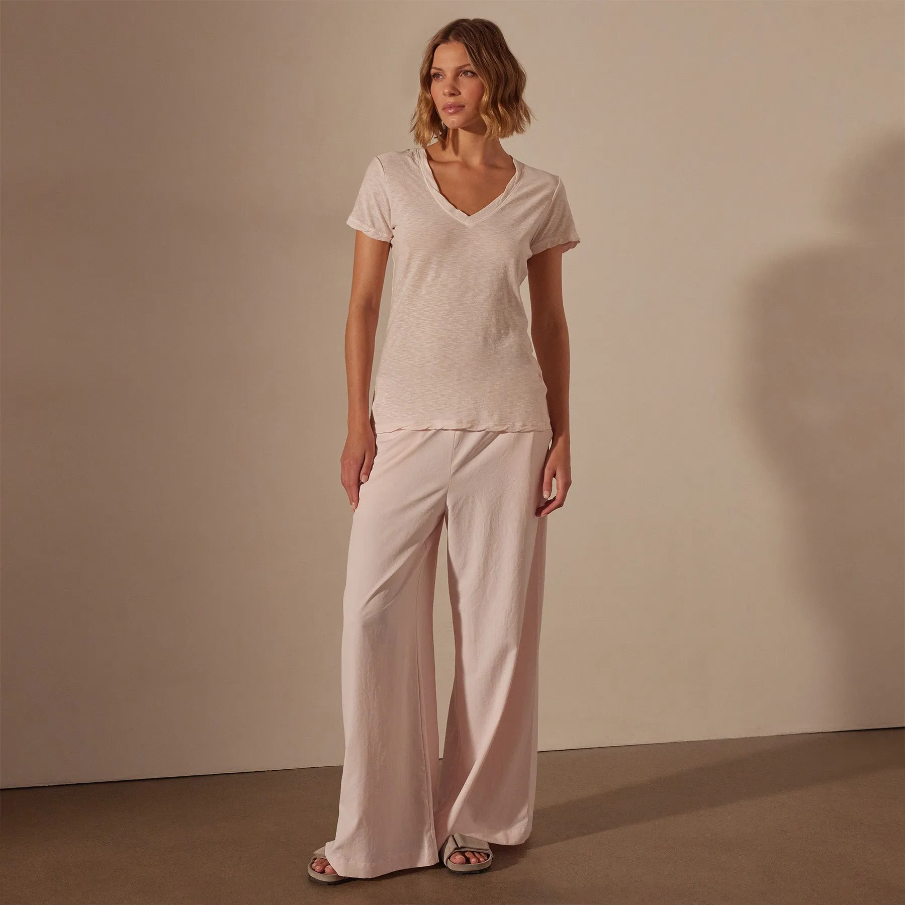 Sheer Slub Casual V Neck - Zephyr sold by James Perse product image thumbnail 3