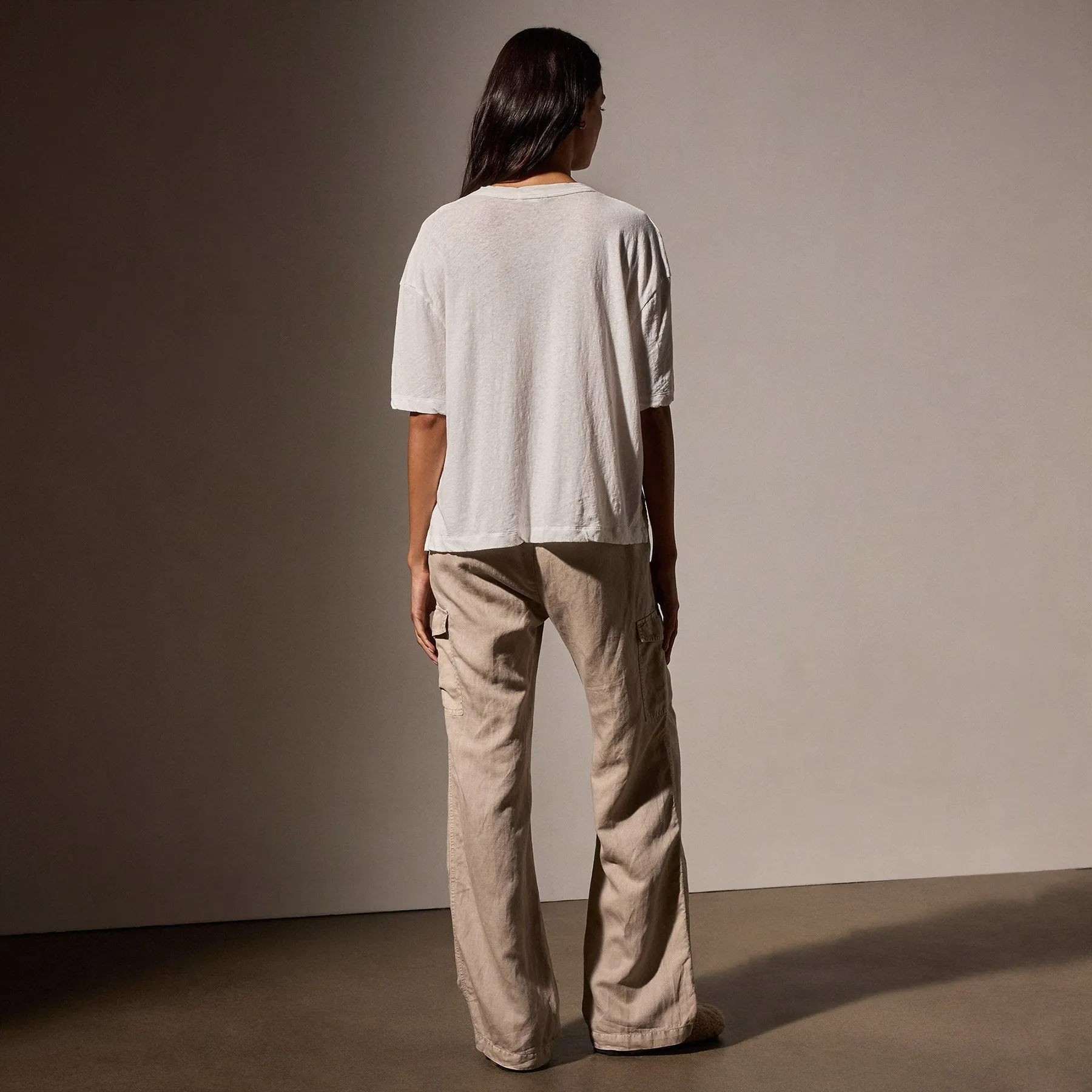 Recycled Cotton Jersey Crew Neck Tee - White sold by James Perse product image thumbnail 3