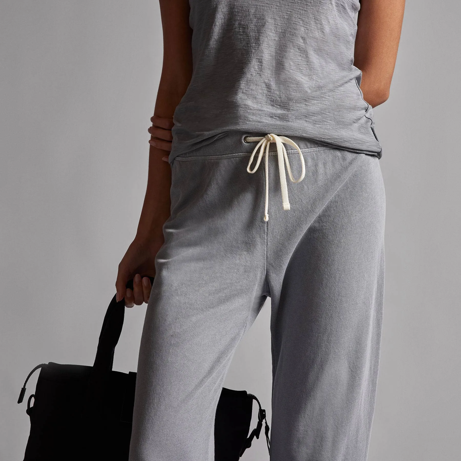 Vintage French Terry Cutoff Sweatpant - Breeze Pigment sold by James Perse product image thumbnail 3