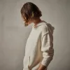 Cotton Cashmere Oversize Hoodie - Ivory sold by James Perse