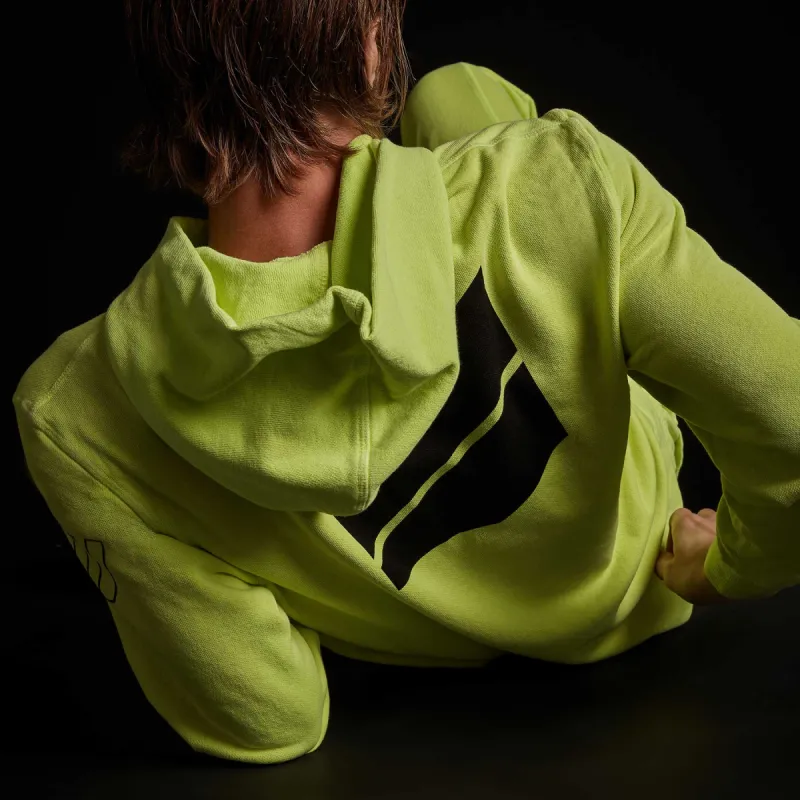 French Terry Pullover Hoodie - Bright Neon/Black sold by James Perse