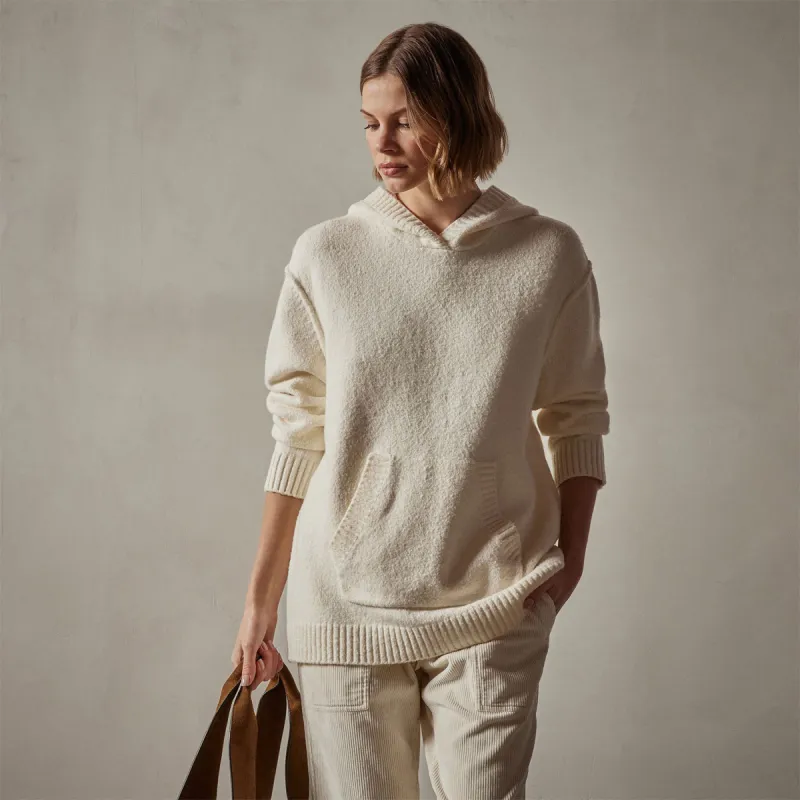 Cotton Cashmere Oversize Hoodie - Ivory sold by James Perse