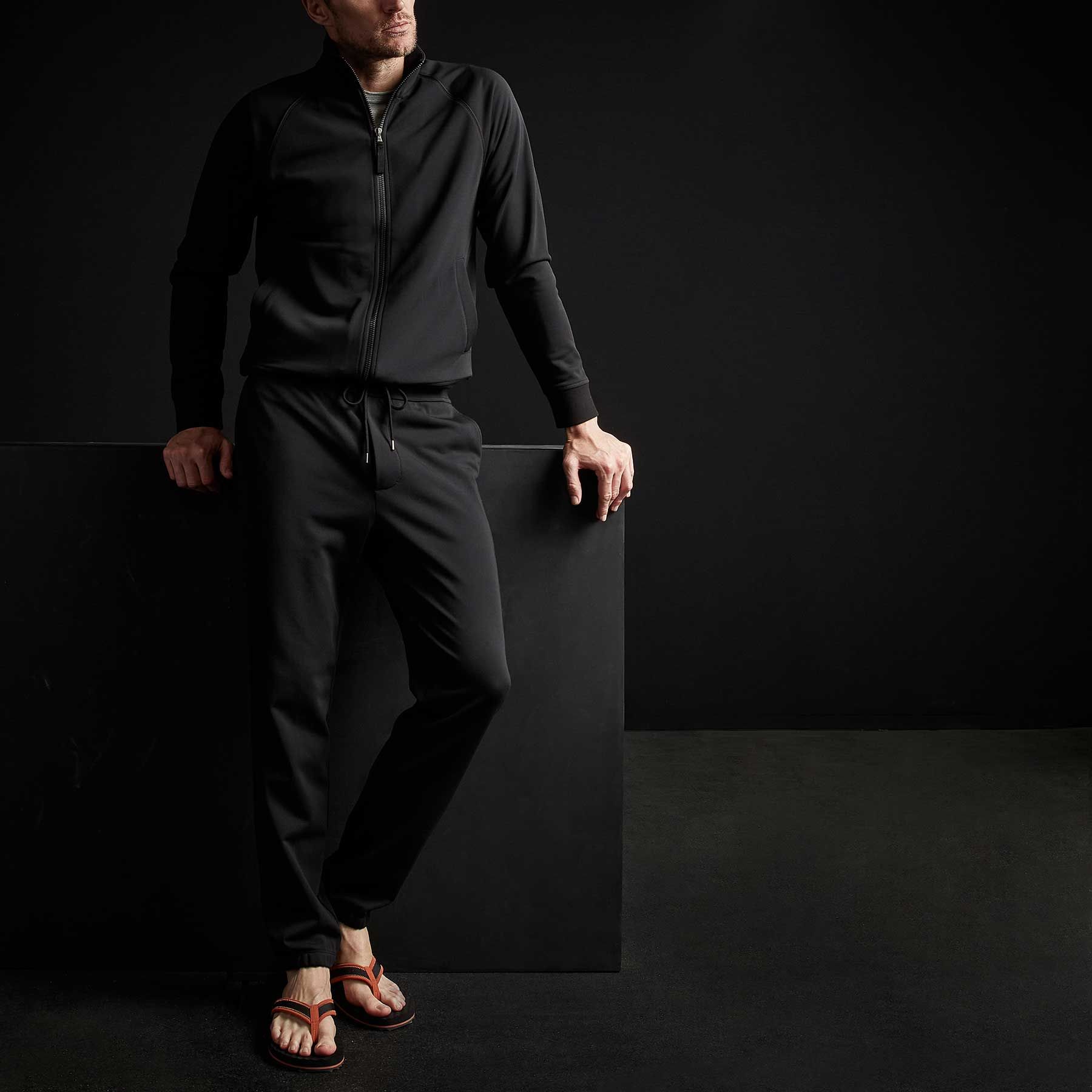Piped Track Pant - Black sold by James Perse product image thumbnail 2