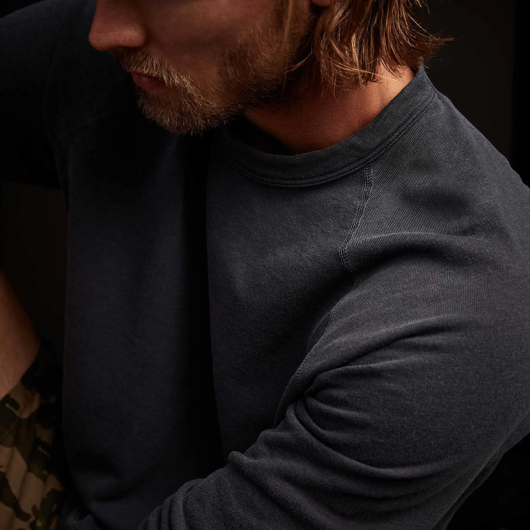 Vintage French Terry Sweatshirt - Deep Pigment sold by James Perse product image thumbnail 5