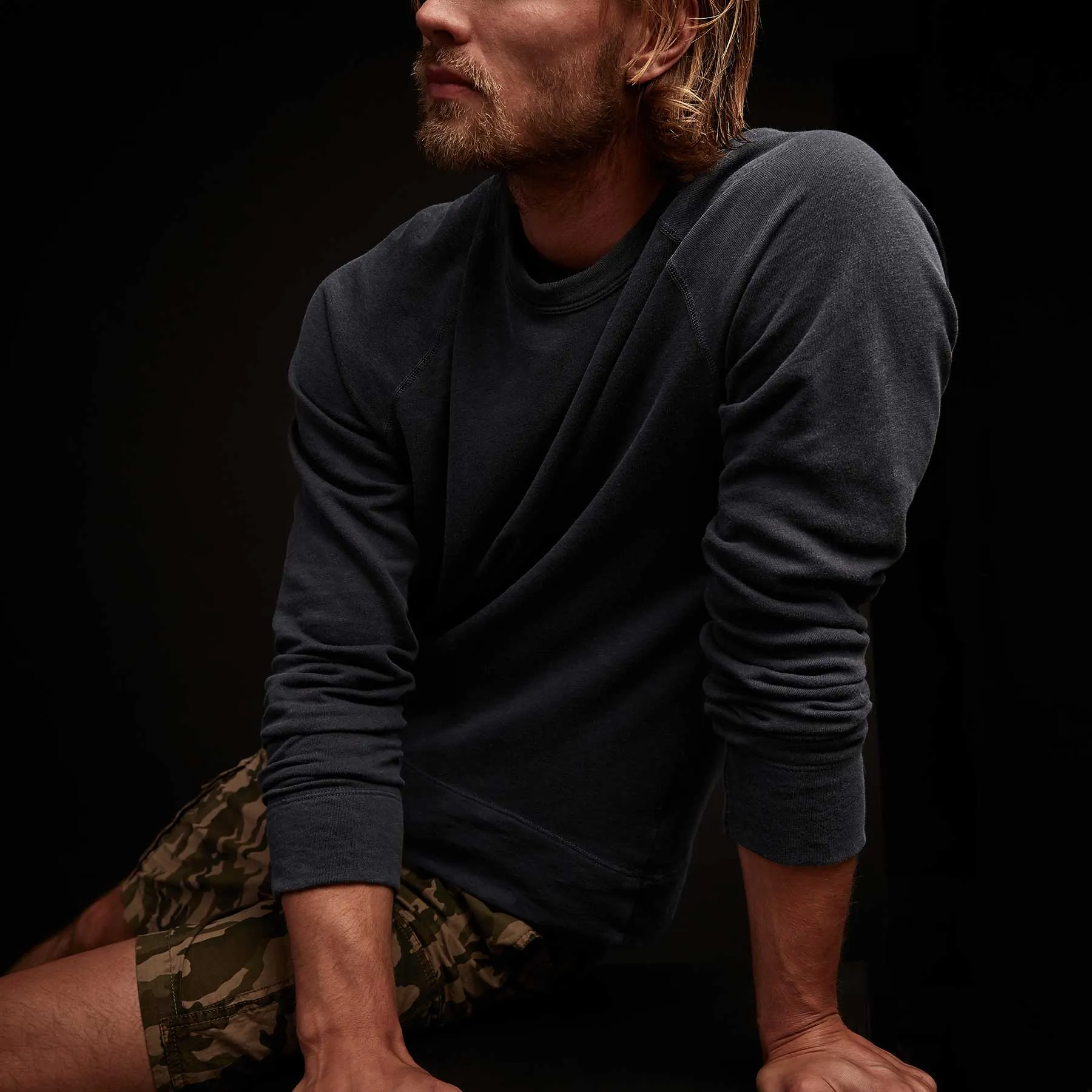 Vintage French Terry Sweatshirt - Deep Pigment sold by James Perse