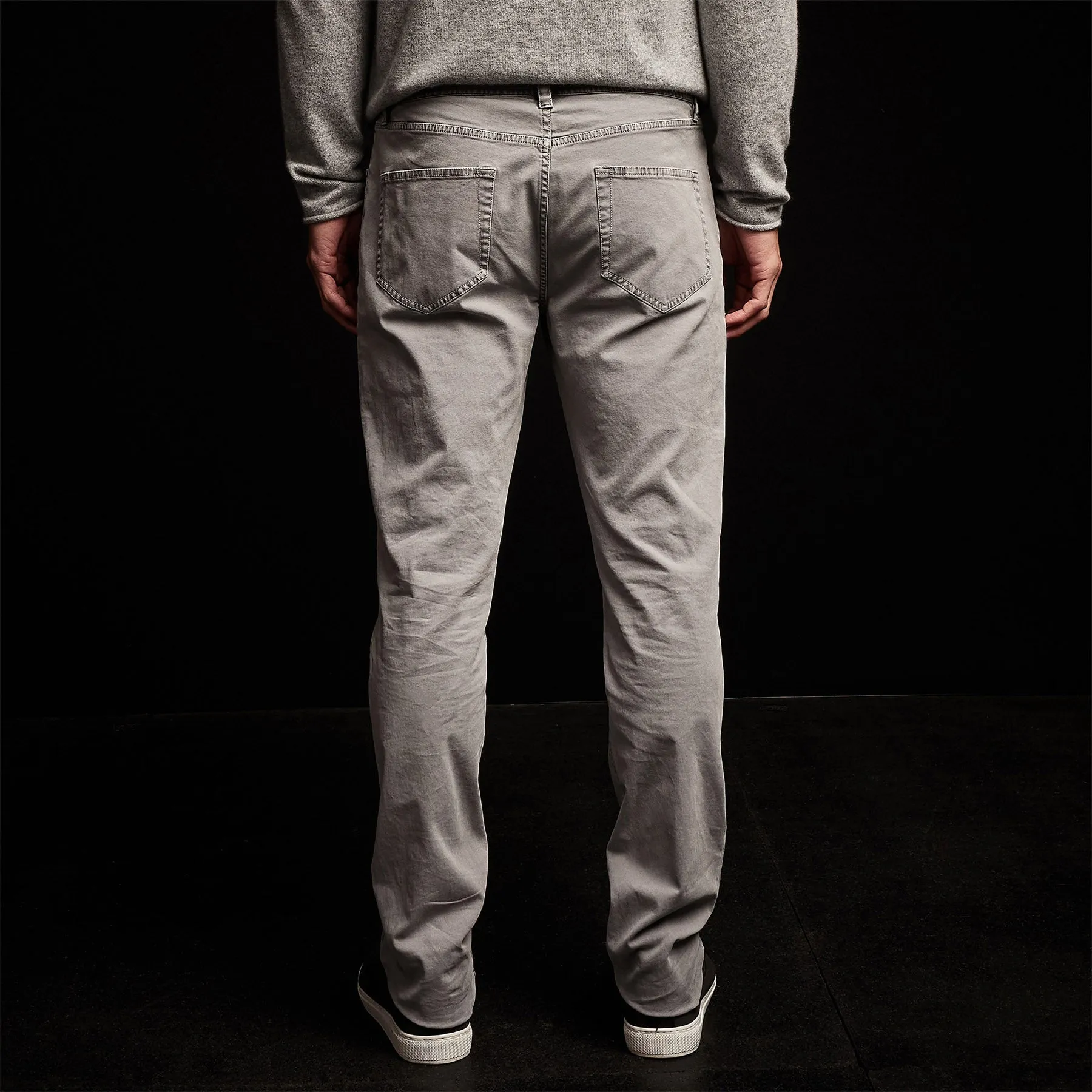 Brushed Twill 5 Pocket Pant - Silver Grey Pigment sold by James Perse product image thumbnail 4
