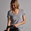 Sheer Slub Casual V Neck - Breeze sold by James Perse