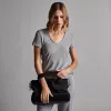 Sheer Slub Casual V Neck - Breeze sold by James Perse