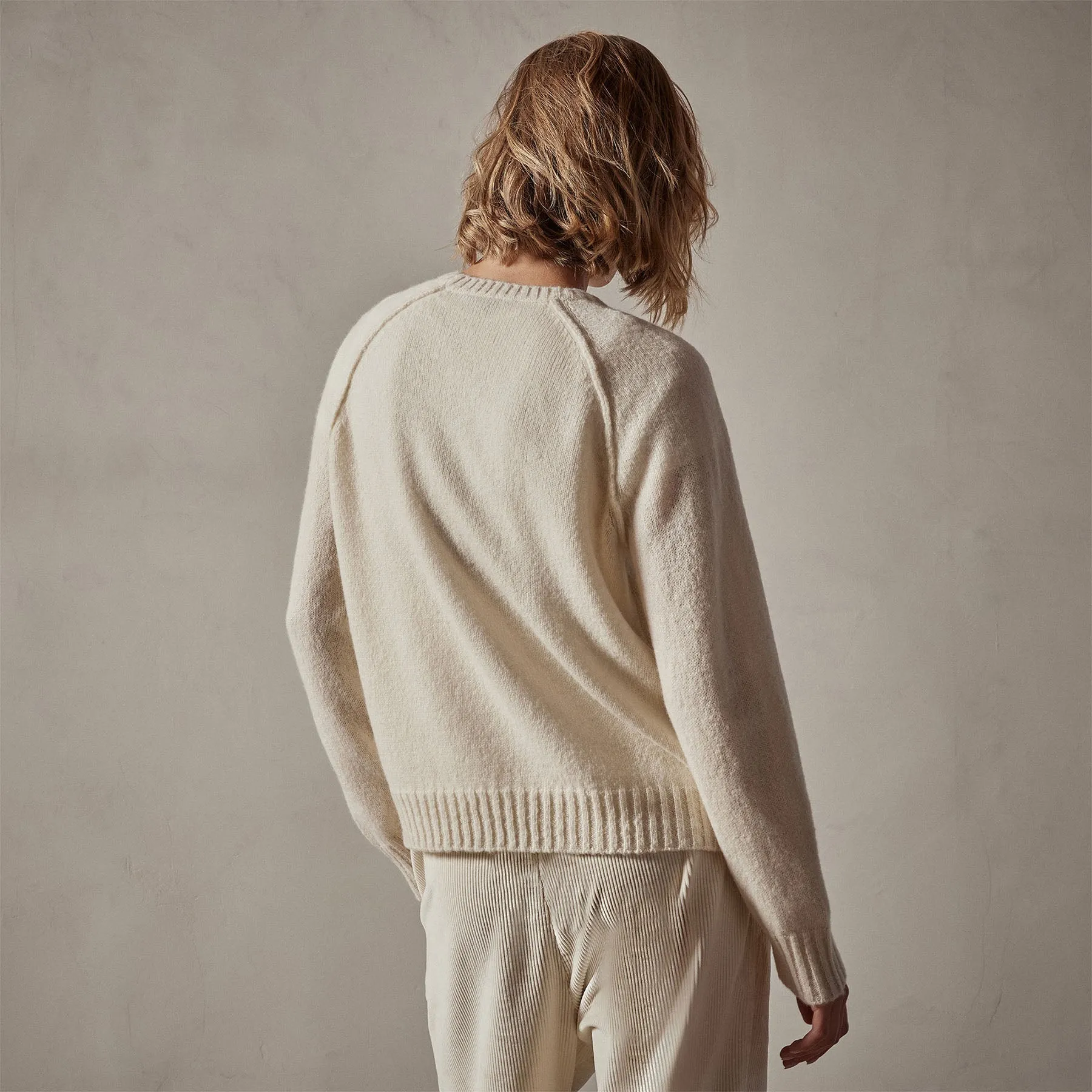 Cashmere Crew Sweater - Ivory sold by James Perse product image thumbnail 5