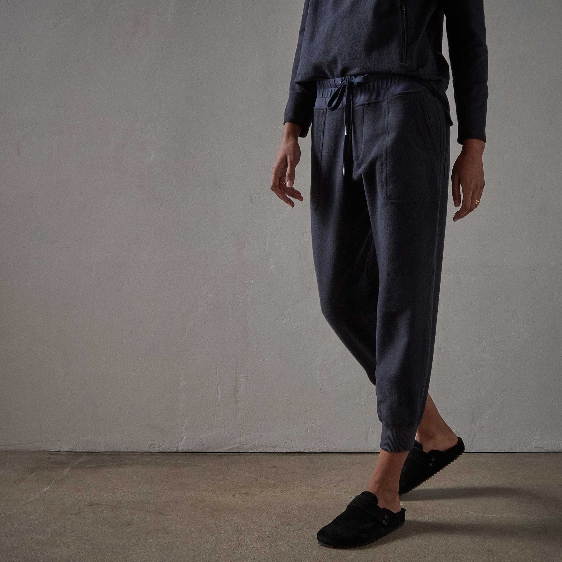 Brushed Terry Pocket Pant - Navy sold by James Perse