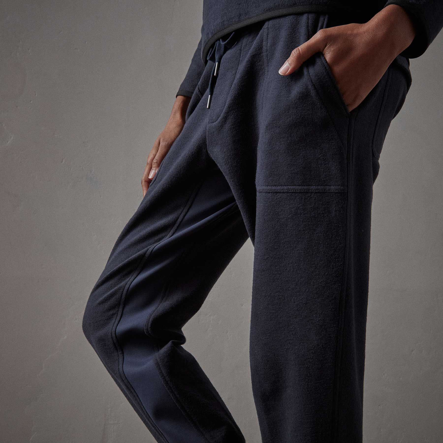 Brushed Terry Pocket Pant - Navy sold by James Perse product image thumbnail 2