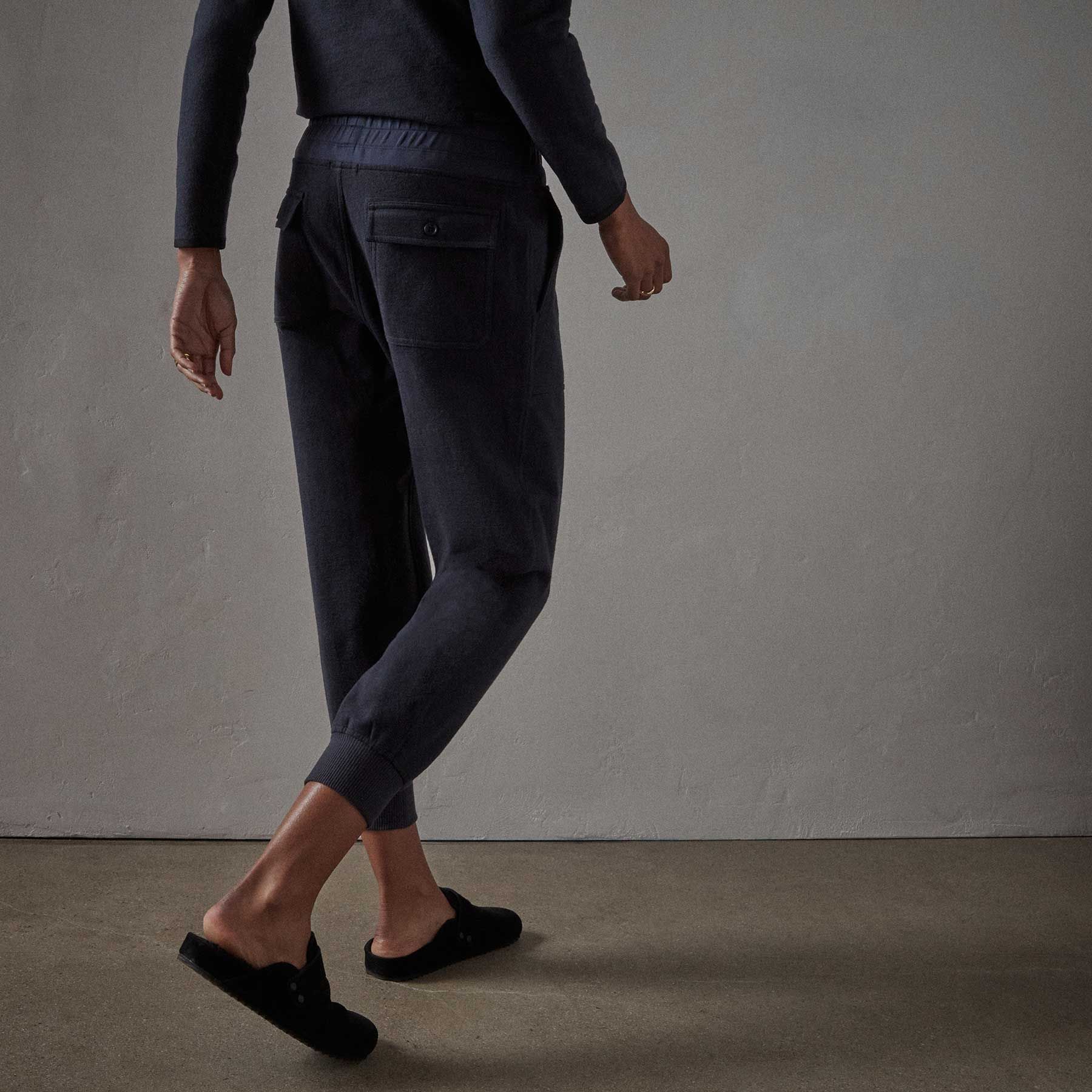 Brushed Terry Pocket Pant - Navy sold by James Perse product image thumbnail 3