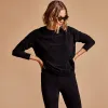 Velvet Sweatshirt - Black sold by James Perse
