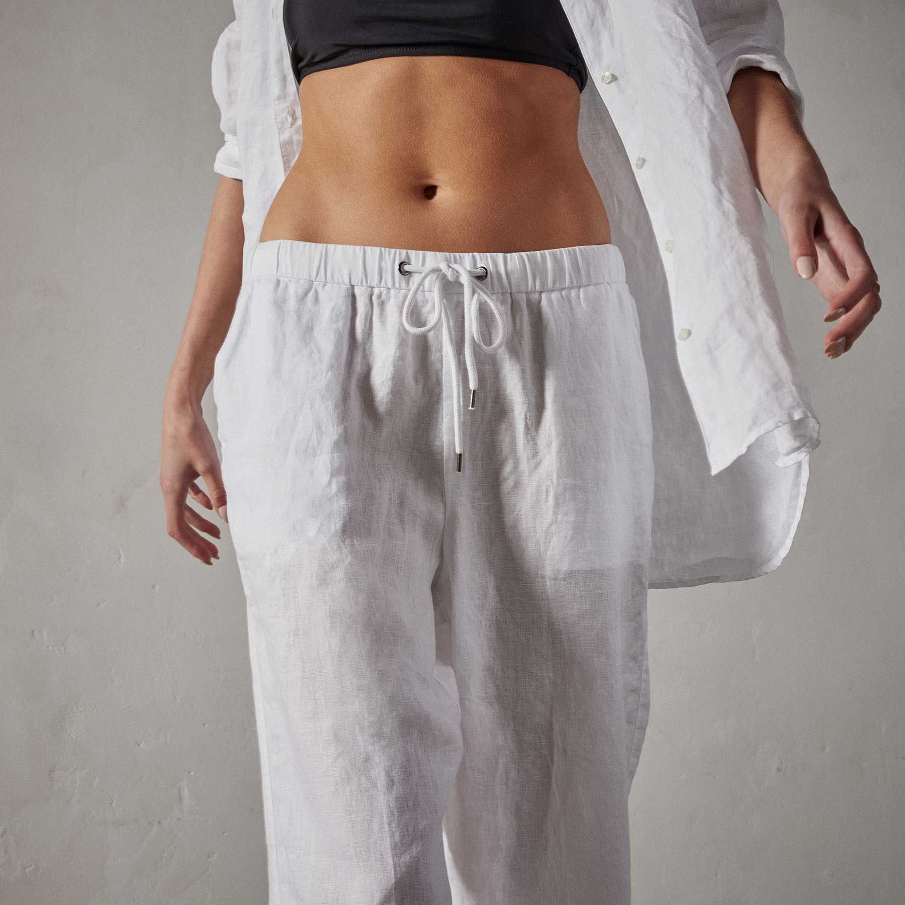 Lightweight Linen Pant - White sold by James Perse product image thumbnail 2