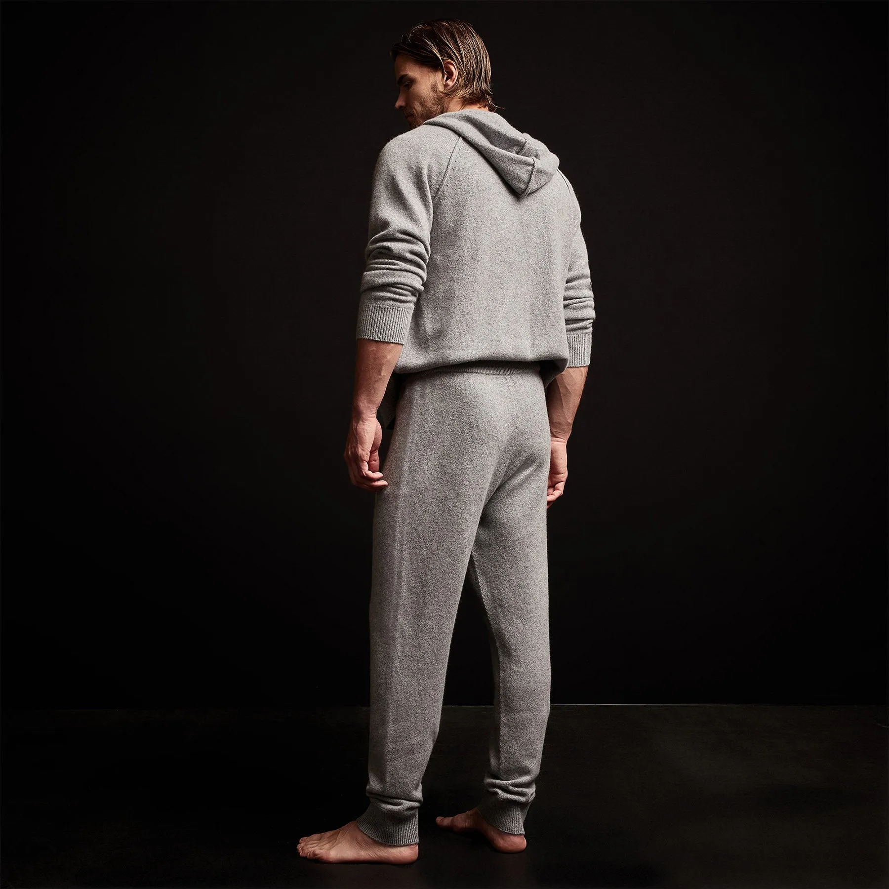 Recycled Cashmere Track Pant - Heather Grey sold by James Perse product image thumbnail 4