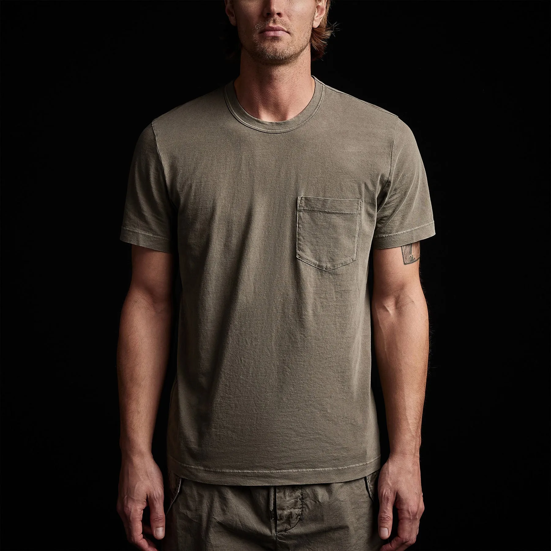 Lightweight Jersey Pocket Tee - Ammo Pigment sold by James Perse product image thumbnail 3