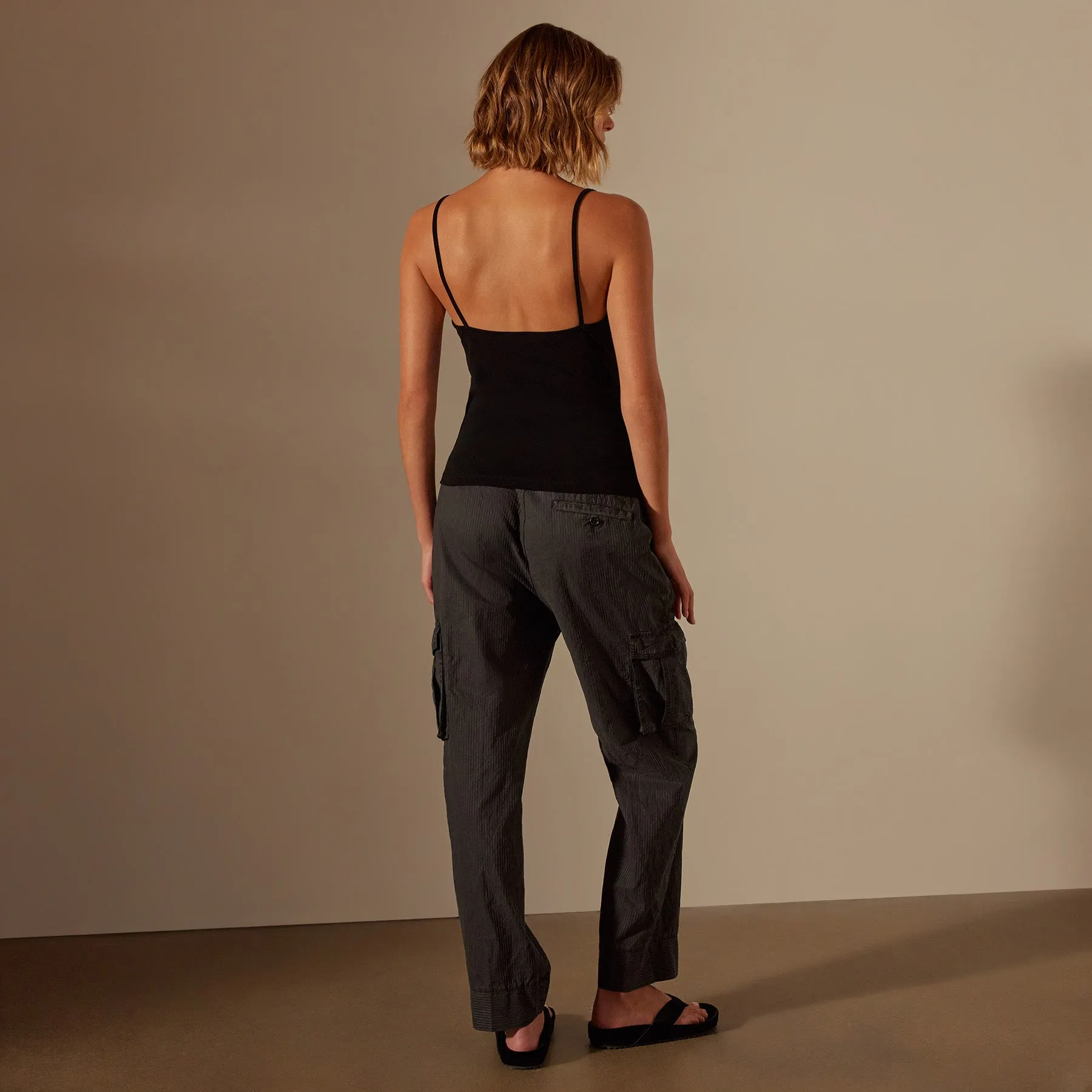 Lotus Rib Camisole - Black sold by James Perse product image thumbnail 4