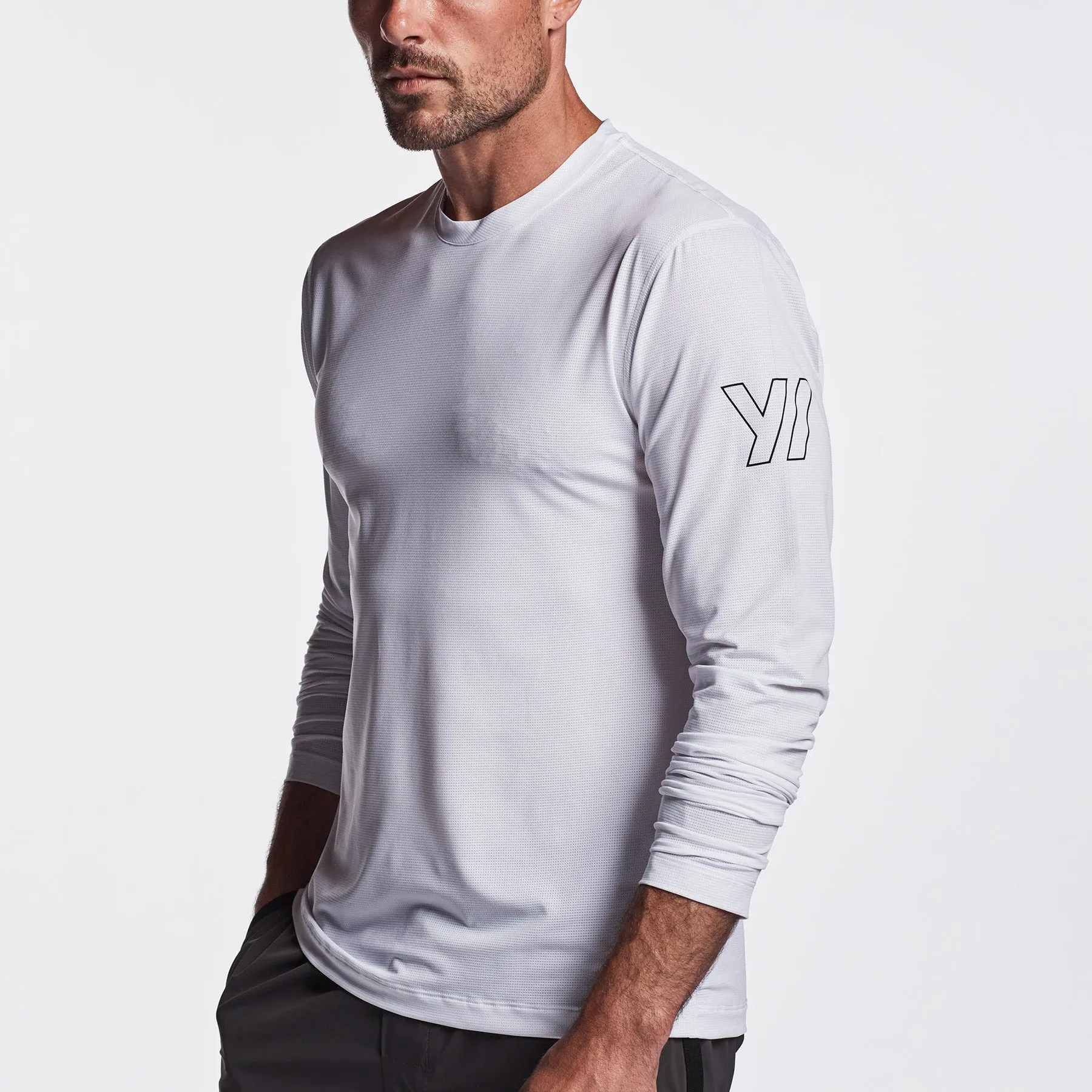 Perforated Performance Crew - White sold by James Perse product image thumbnail 2