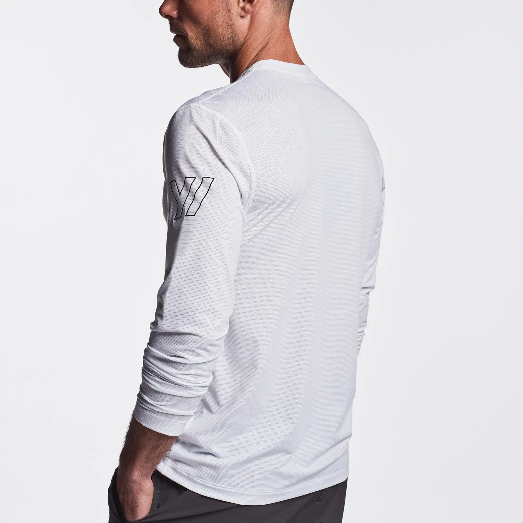 Perforated Performance Crew - White sold by James Perse product image thumbnail 3