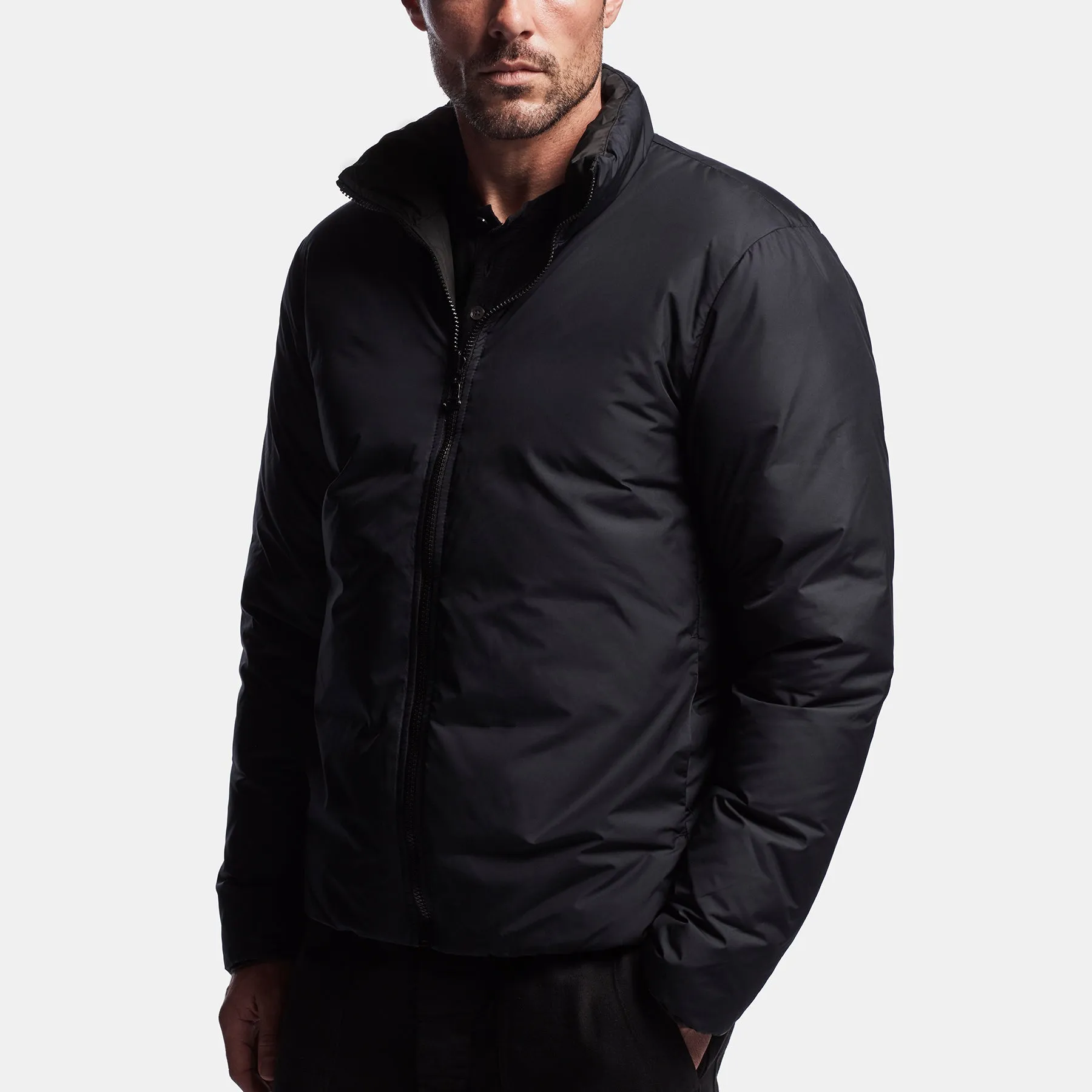 Y/OSEMITE Reversible Down Jacket - Black/Navy sold by James Perse product image thumbnail 4