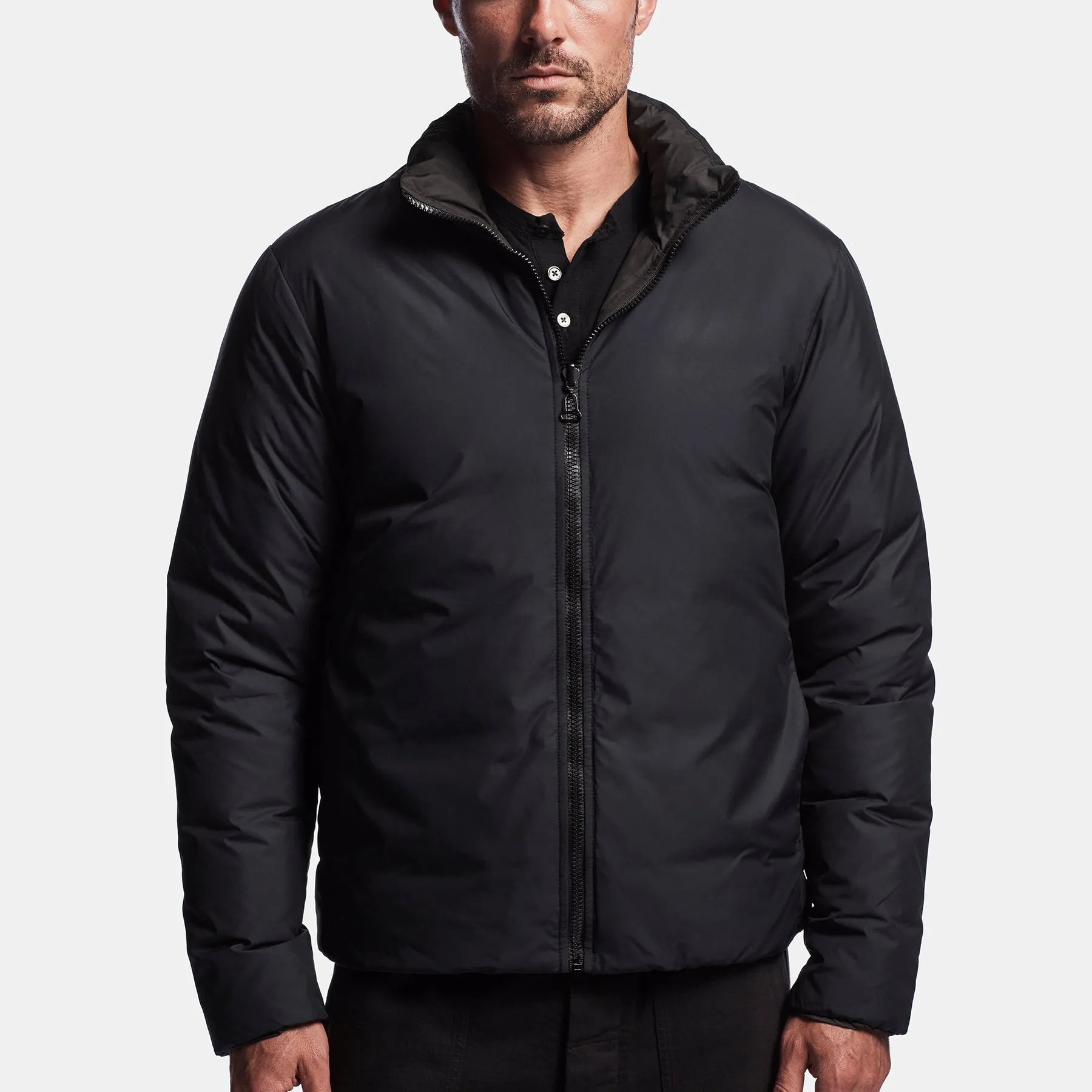 Y/OSEMITE Reversible Down Jacket - Black/Navy sold by James Perse product image thumbnail 2