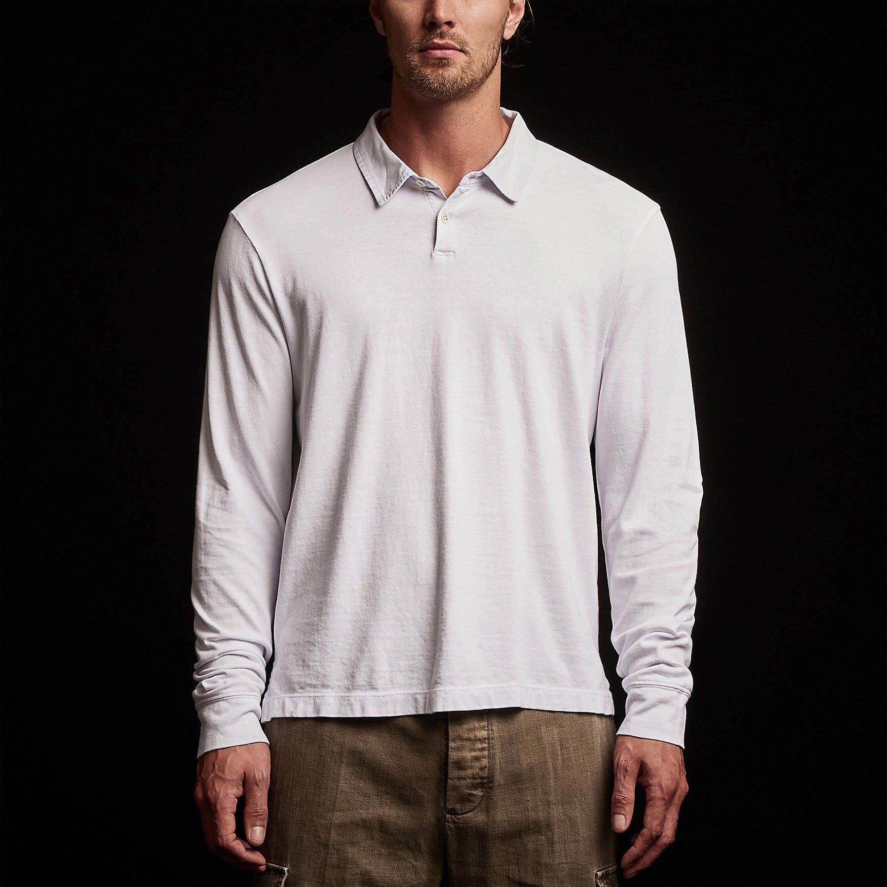 Cotton Jersey Polo - White sold by James Perse product image thumbnail 4