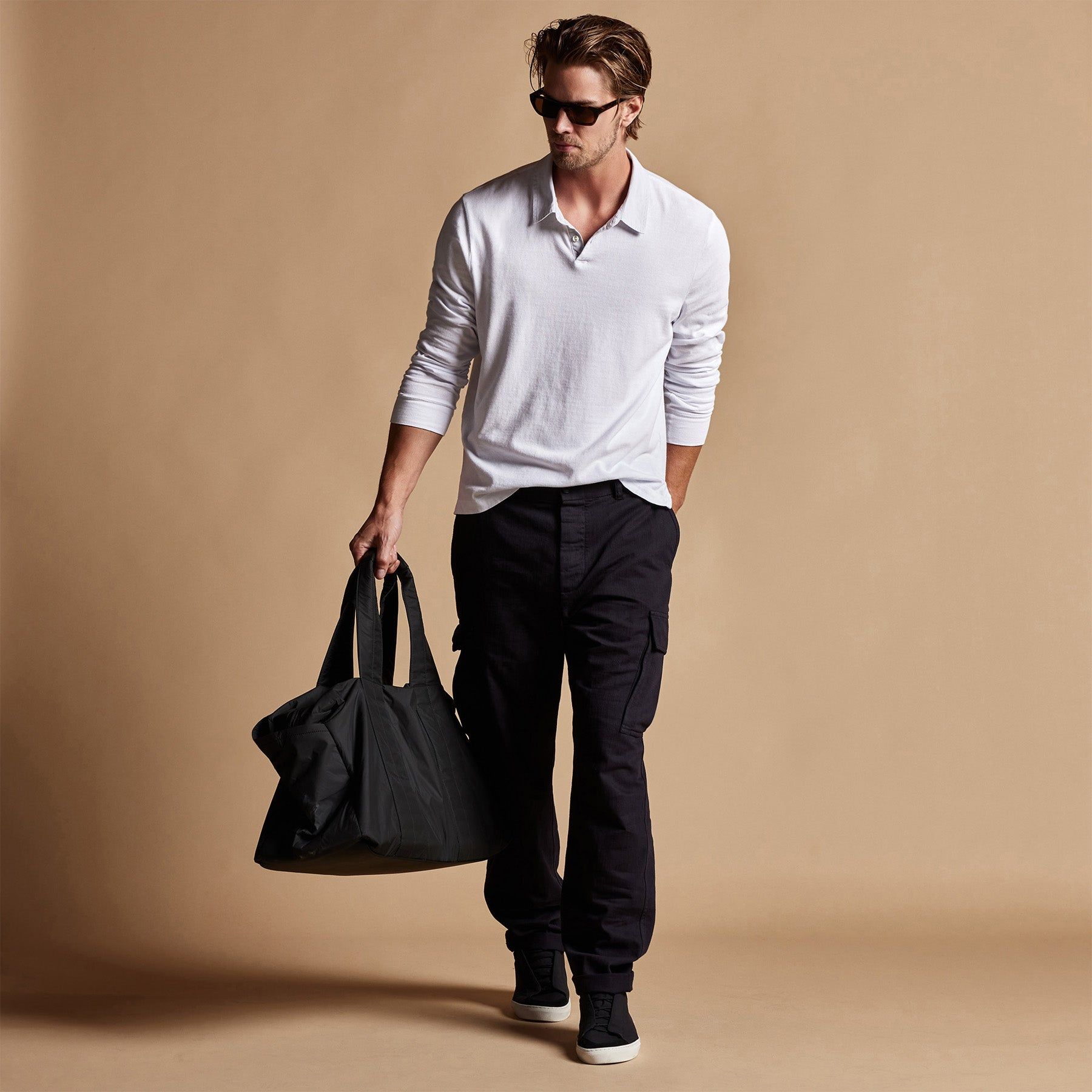 Cotton Jersey Polo - White sold by James Perse product image thumbnail 3