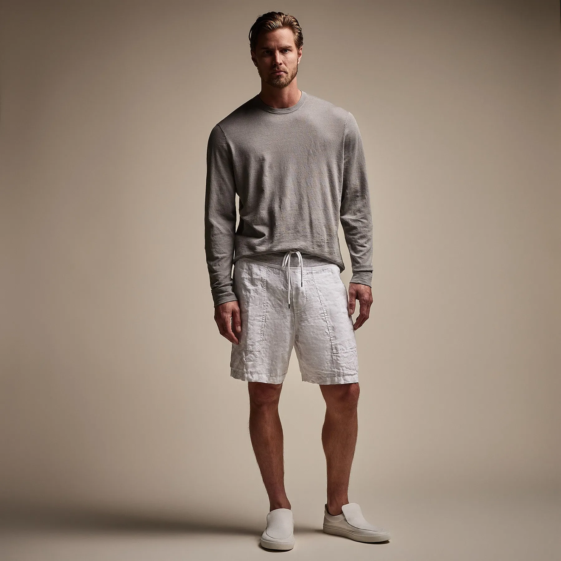 Utility Linen Short - White sold by James Perse product image thumbnail 3
