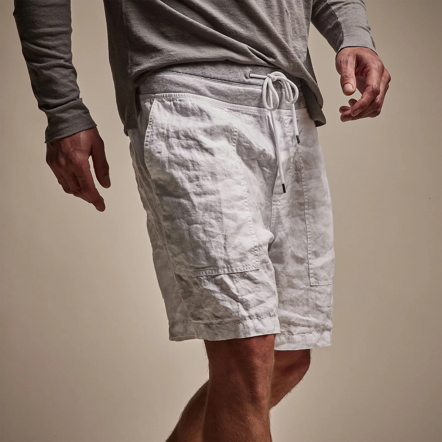 Utility Linen Short - White sold by James Perse