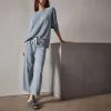 Vintage French Terry Cutoff Sweatpant - Ocean Mist Pigment sold by James Perse