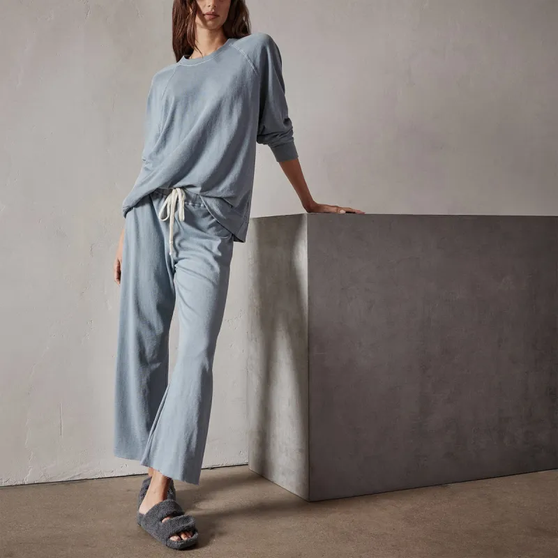 Vintage French Terry Cutoff Sweatpant - Ocean Mist Pigment sold by James Perse