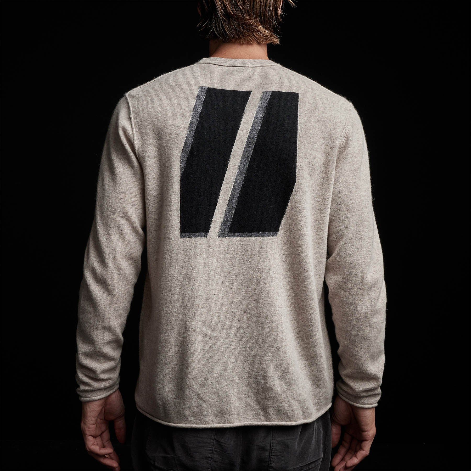 Double Bar Graphic Recycled Cashmere Sweater - Stone sold by James Perse product image thumbnail 6