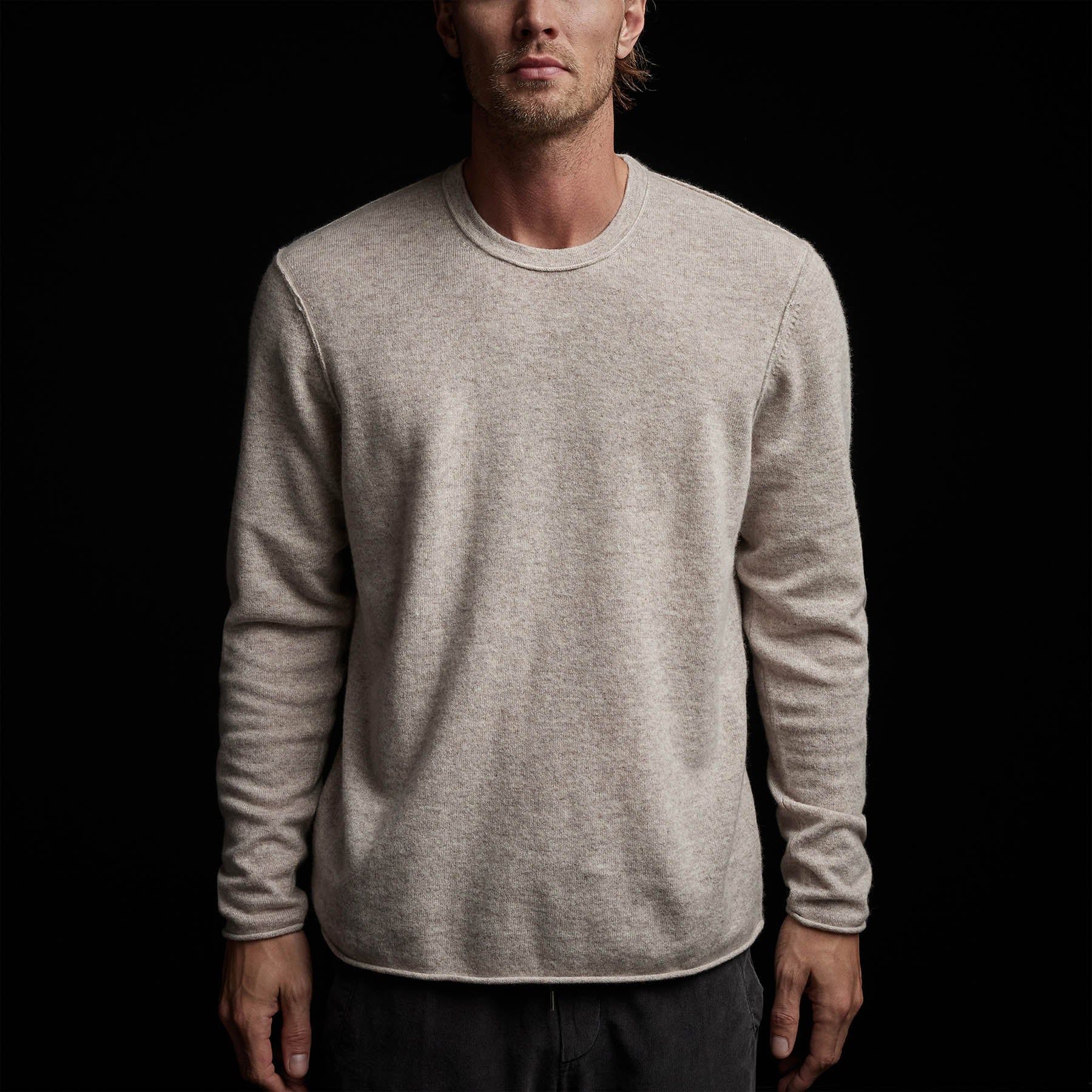 Double Bar Graphic Recycled Cashmere Sweater - Stone sold by James Perse product image thumbnail 5