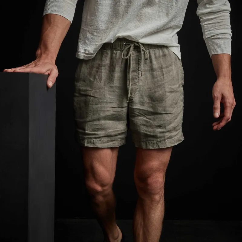 Lightweight Linen Short - Marjoram Pigment sold by James Perse