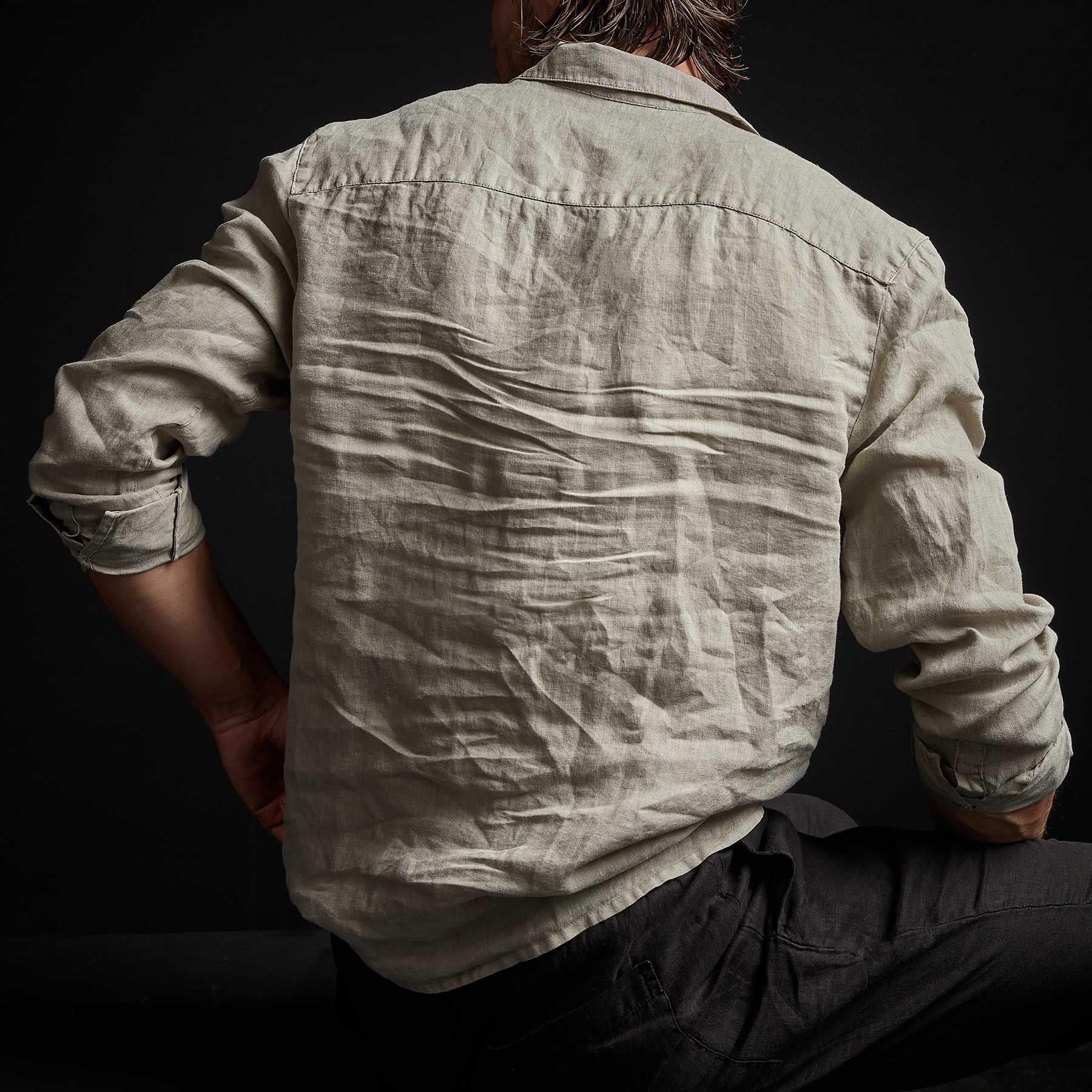 Classic Linen Shirt - Mineral Pigment sold by James Perse product image thumbnail 4