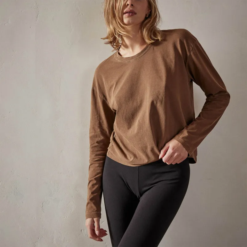 Vintage Boxy Tee - Gingerbread Pigment sold by James Perse