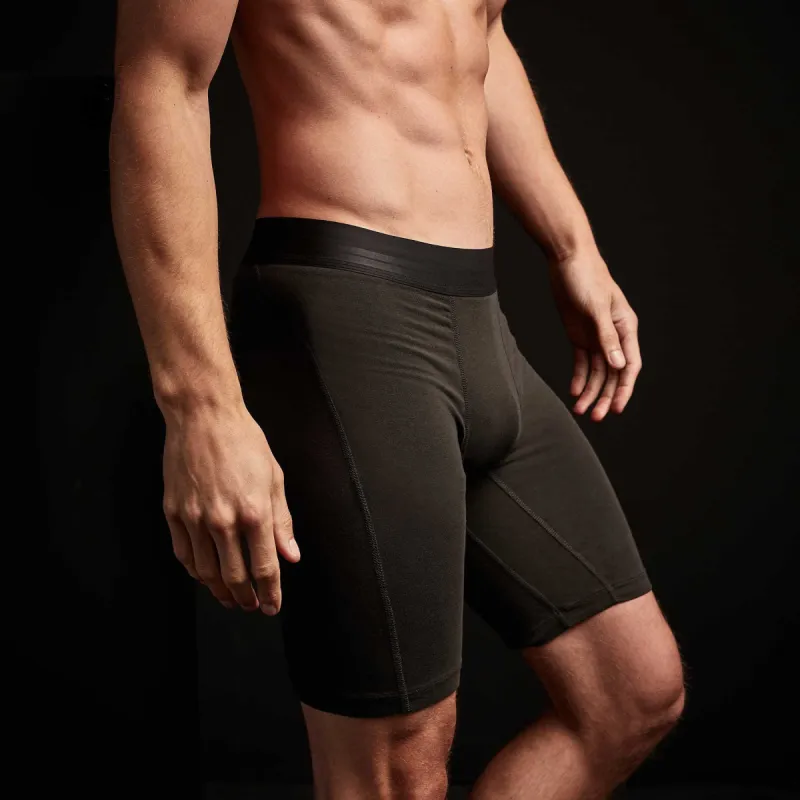 Elevated Lotus Sport Boxer  Long - Carbon made by James Perse