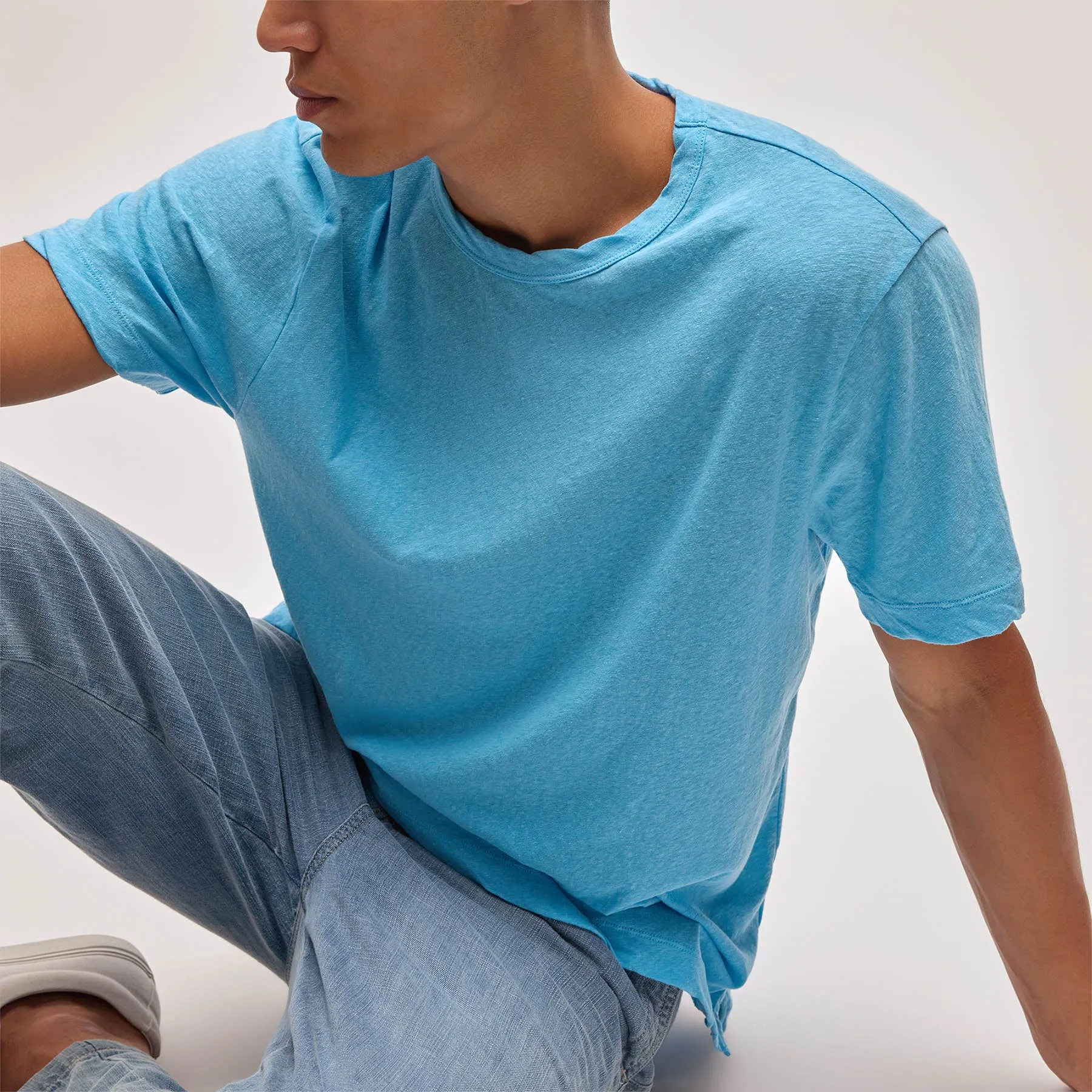 Cotton Jersey Crew - Marina sold by James Perse product image thumbnail 2