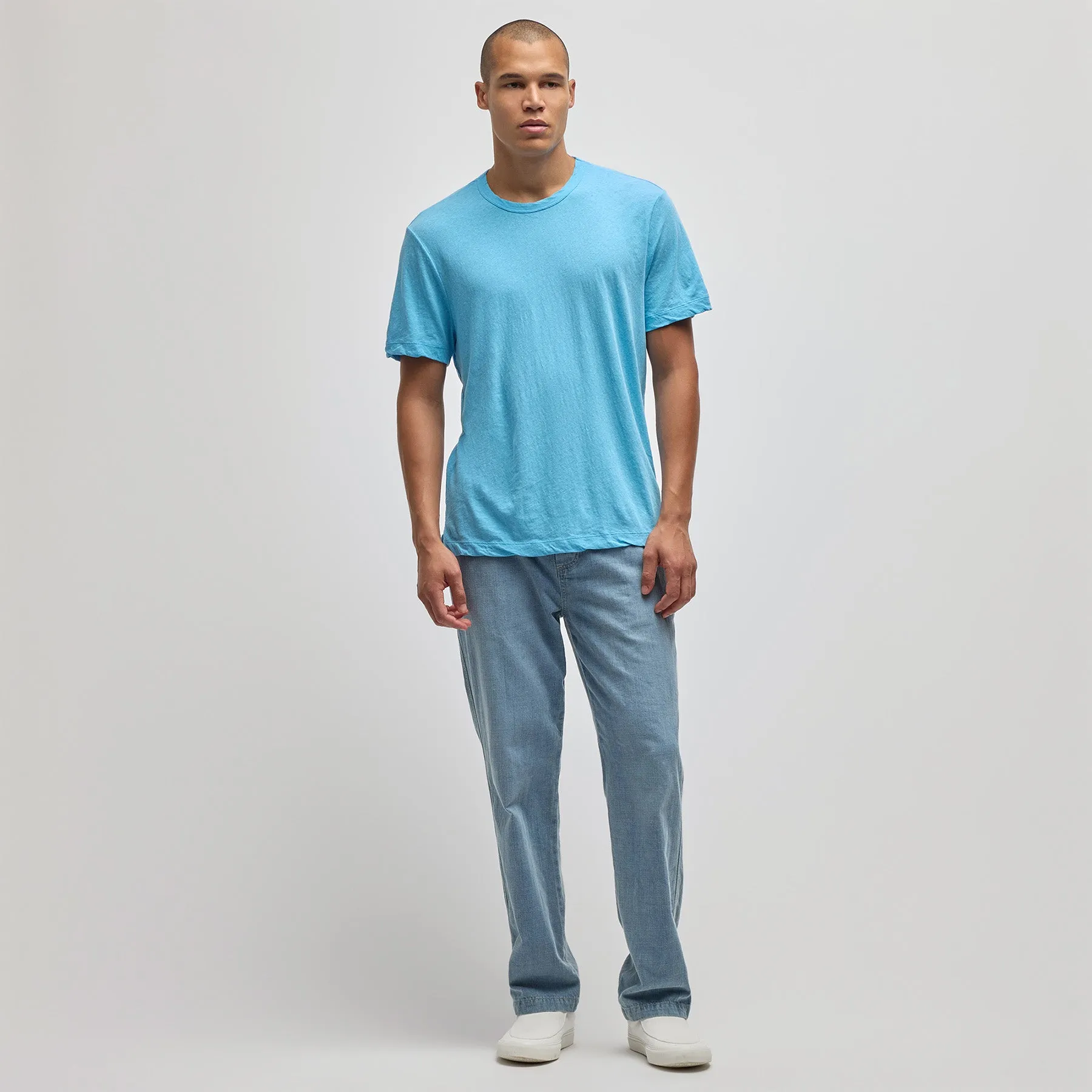 Cotton Jersey Crew - Marina sold by James Perse product image thumbnail 3